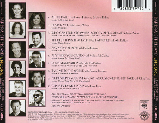 Streisand* : Encore (Movie Partners Sing Broadway) (CD, Album)