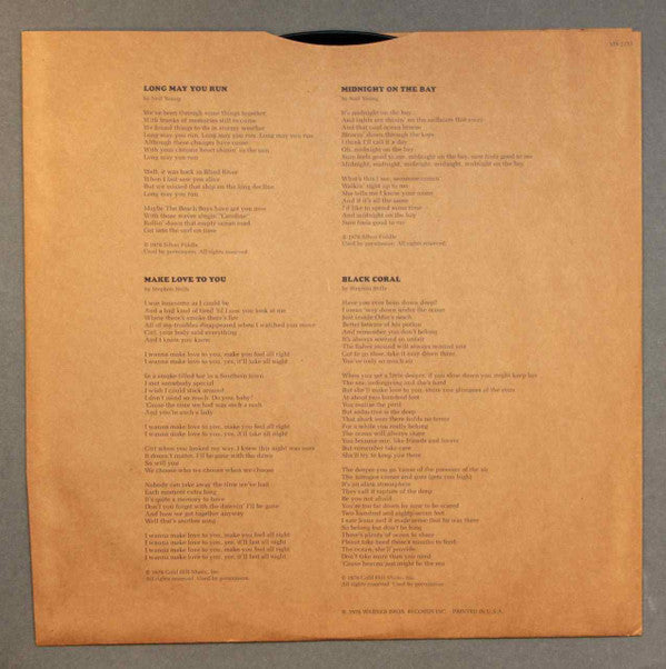 The Stills-Young Band : Long May You Run (LP, Album, Pit)