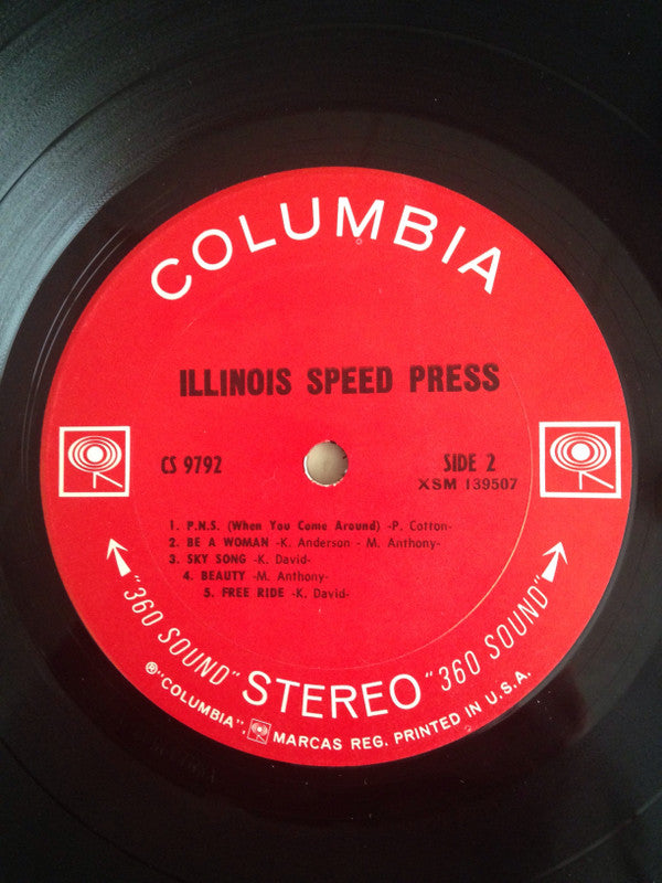 Illinois Speed Press : Illinois Speed Press (LP, Album, Ter)