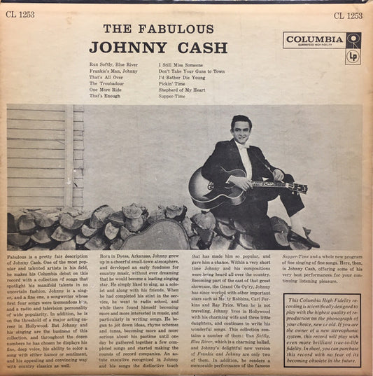 Johnny Cash : The Fabulous Johnny Cash (LP, Album, Mono, Hol)