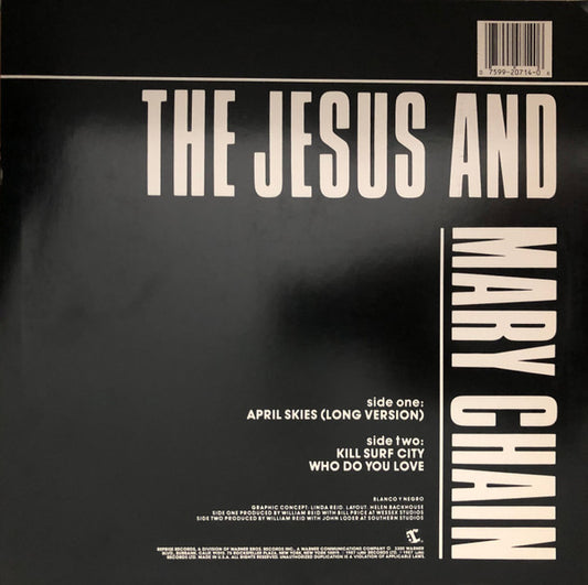 The Jesus And Mary Chain : April Skies (12", Maxi, All)