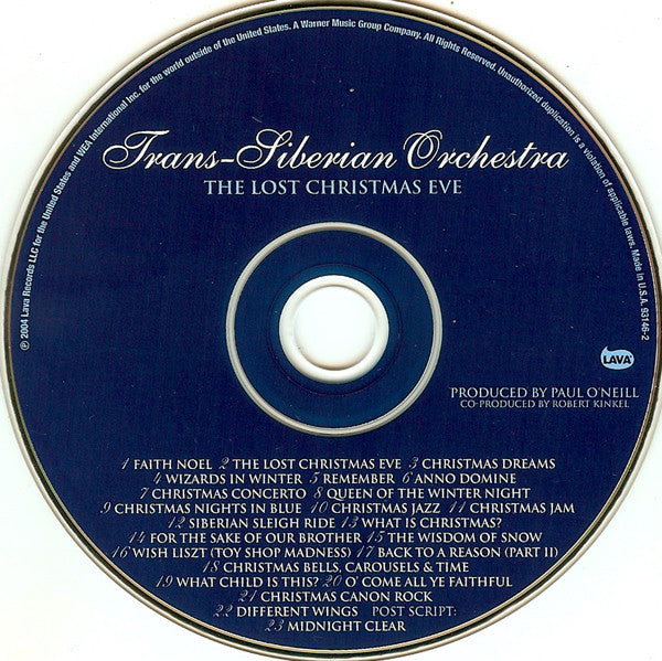 Trans-Siberian Orchestra : The Lost Christmas Eve (CD, Album, RP, O-C)