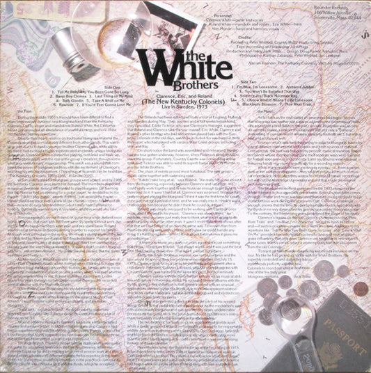 The White Brothers (2) : The New Kentucky Colonels - Live In Sweden (LP, Album)