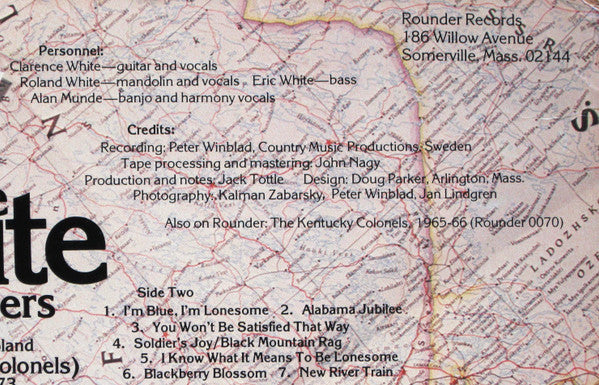 The White Brothers (2) : The New Kentucky Colonels - Live In Sweden (LP, Album)