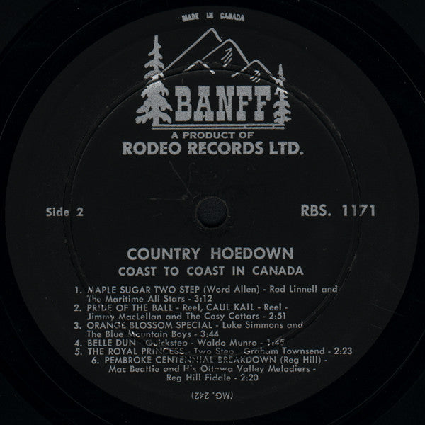 Various : Country Hoedown Coast To Coast In Canada (LP, Comp)