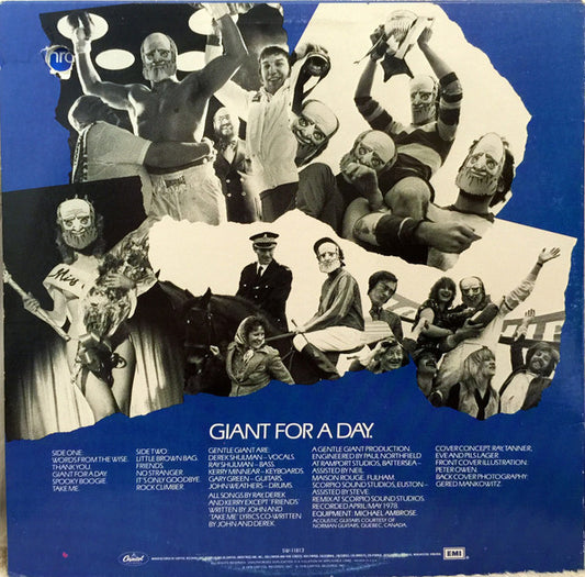 Gentle Giant : Giant For A Day (LP, Album, Win)