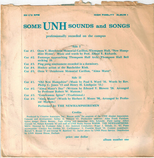 Various : Some UNH Sounds And Songs (7")