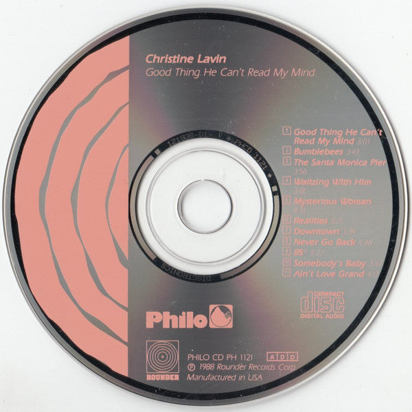 Christine Lavin : Good Thing He Can't Read My Mind (CD, Album)