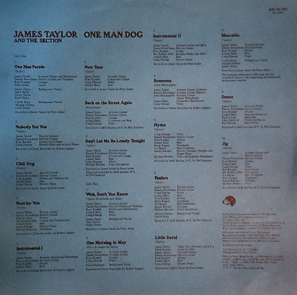 James Taylor (2) : One Man Dog (LP, Album)
