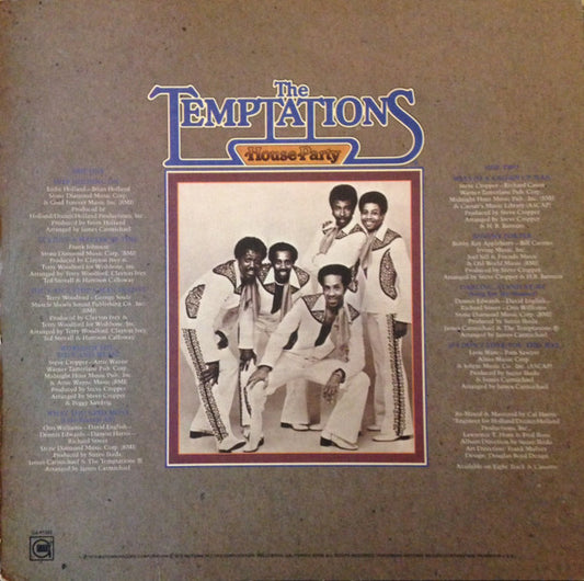 The Temptations : House Party (LP, Album, Dix)