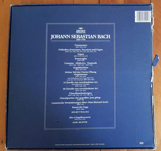 Johann Sebastian Bach : Orgelwerke (16xLP + Box, Comp, RE)