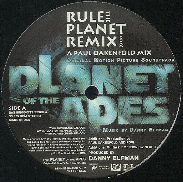 Danny Elfman : Planet Of The Apes Original Motion Picture Soundtrack (12", Promo)