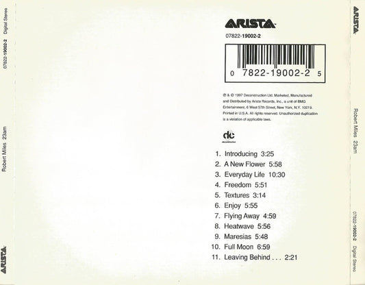 Robert Miles : 23am (CD, Album)