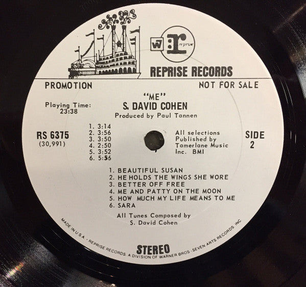S. David Cohen : Me (LP, Album, Promo)