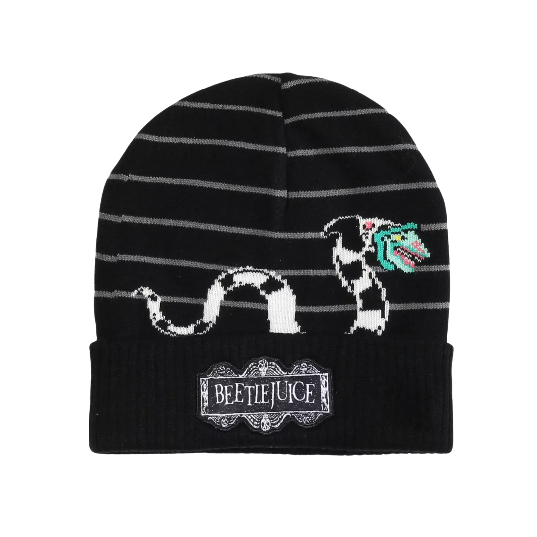 Beetlejuice Sandworm Stripe Beanie