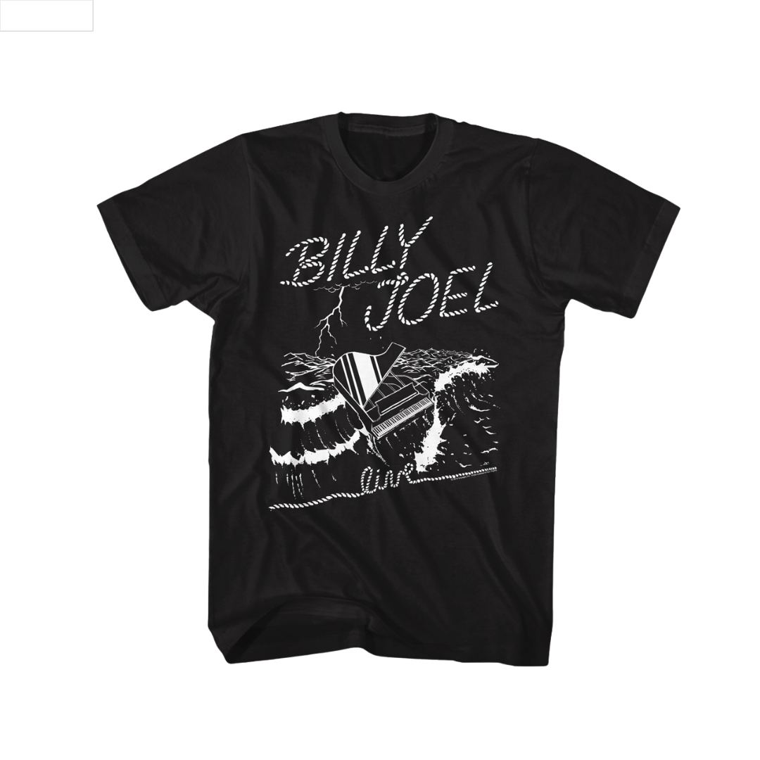Black t-shirt with 'Billy Joel' design