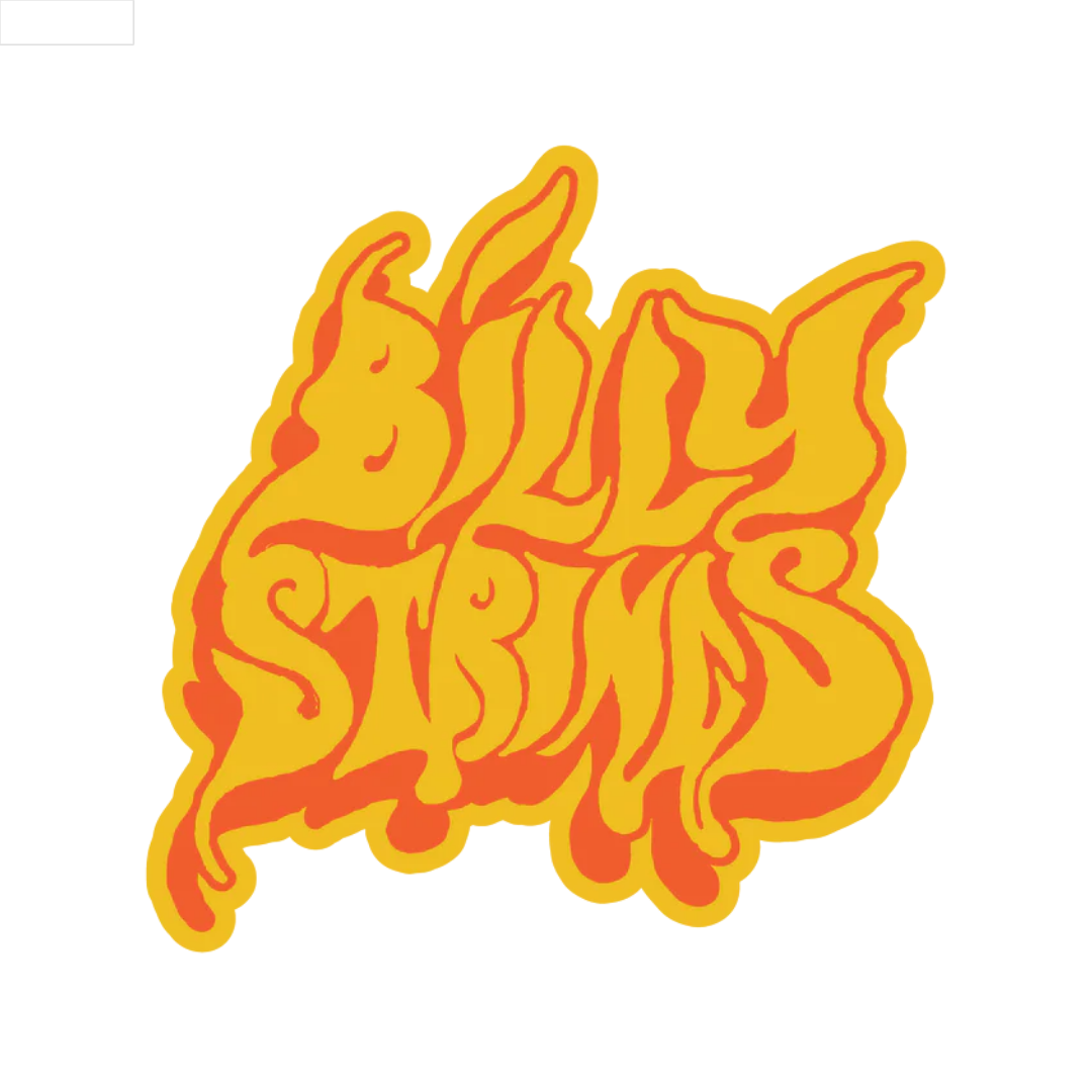 Orange and yellow Billy Strings Skeletar Patch