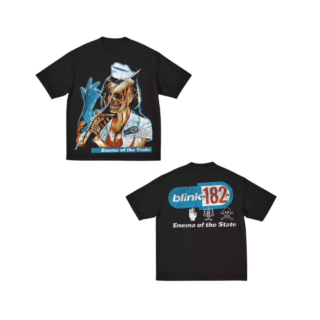 Blink-182 Skeleton Nurse T-Shirt