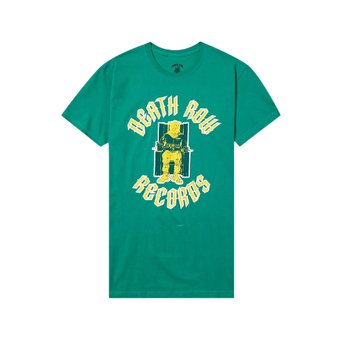 Death Row Records Puff Print Logo Slim Fit T-Shirt