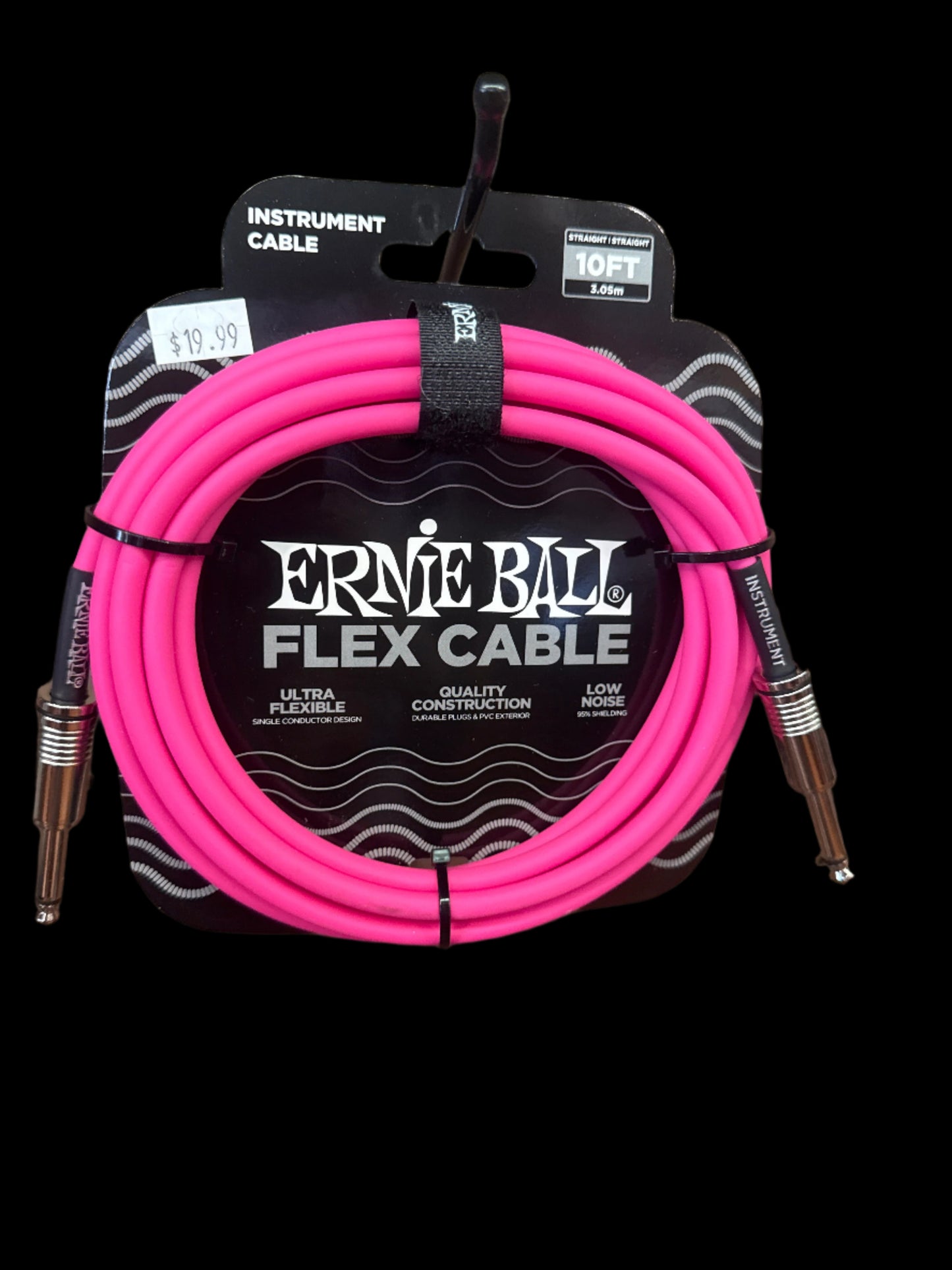 Ernie Ball Flex Cable 10' Pink
