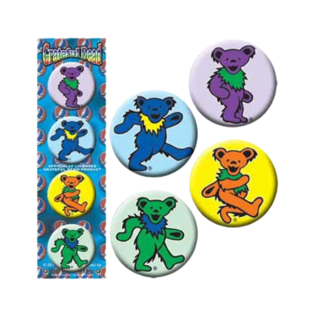 Grateful Dead 4 Pack 1.5" Button Set