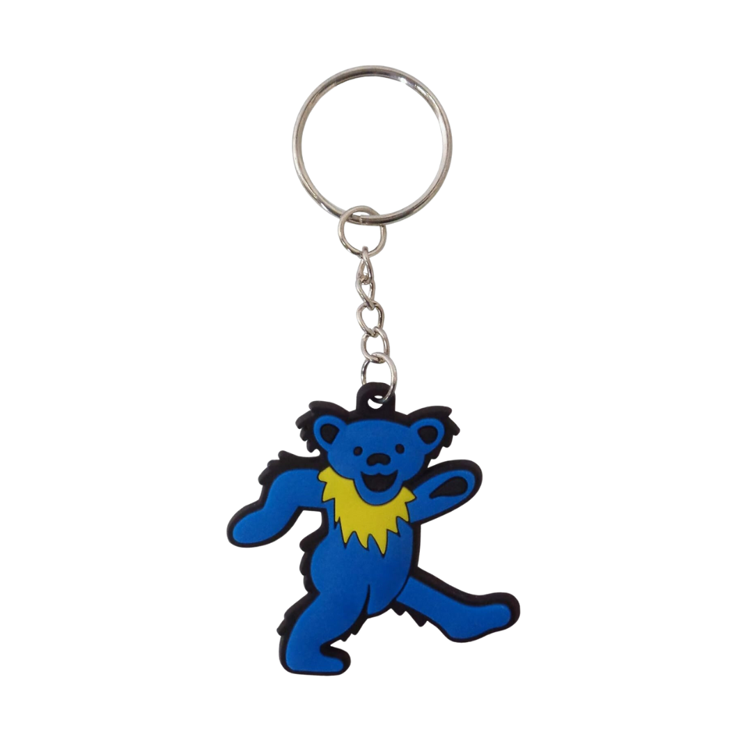 Grateful Dead Blue Dancing Bear Key Chain