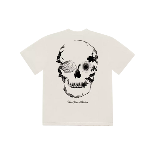 Guns N' Roses Skull Flower Eyes Fit T-Shirt Back