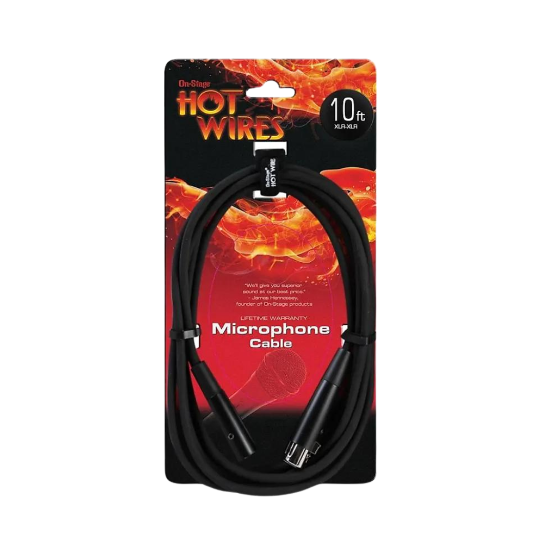 Hot Wires 10’ XLR microphone cable