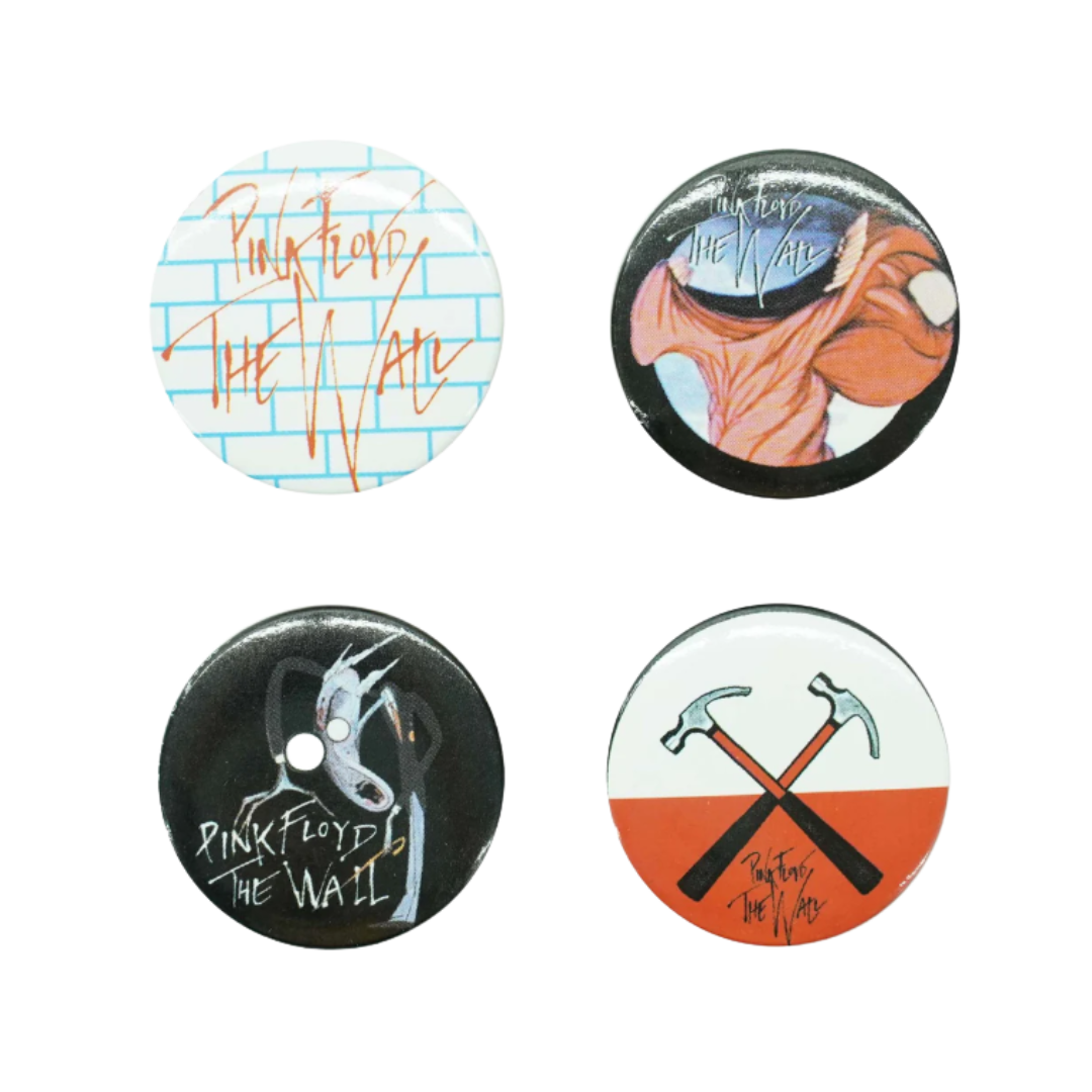 Pink Floyd The Wall 4 Buttons Collector Items