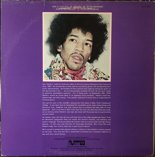 Jimi Hendrix - High, Live 'N Dirty (LP, Unofficial, Red, Very Good Plus (VG+))