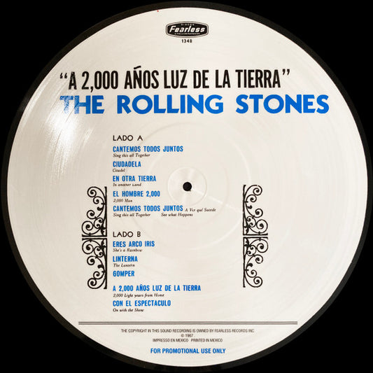 The Rolling Stones - A 2,000 Años Luz De La Tierra (LP, Pic Disc, Unofficial)(Very Good+(VG+))