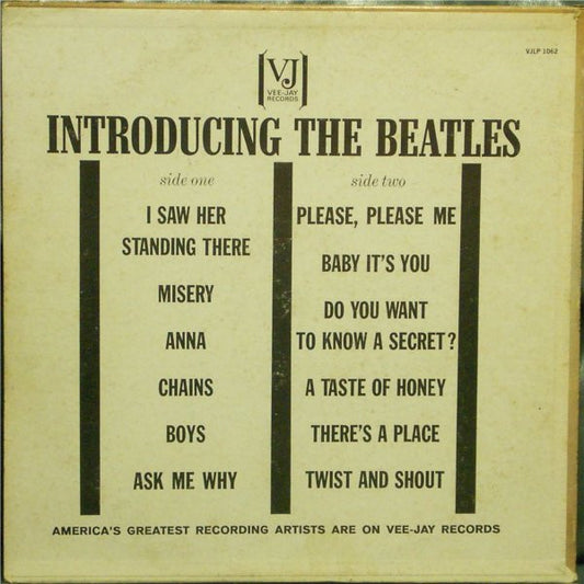 The Beatles - Introducing The Beatles (LP, Stereo, Unofficial)(Very Good (VG))