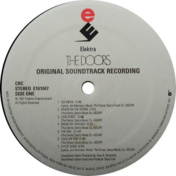 The Doors - The Doors (An Oliver Stone Film / Music From The Original Motion Picture) (LP, Comp, Club) (Very Good Plus (VG+))