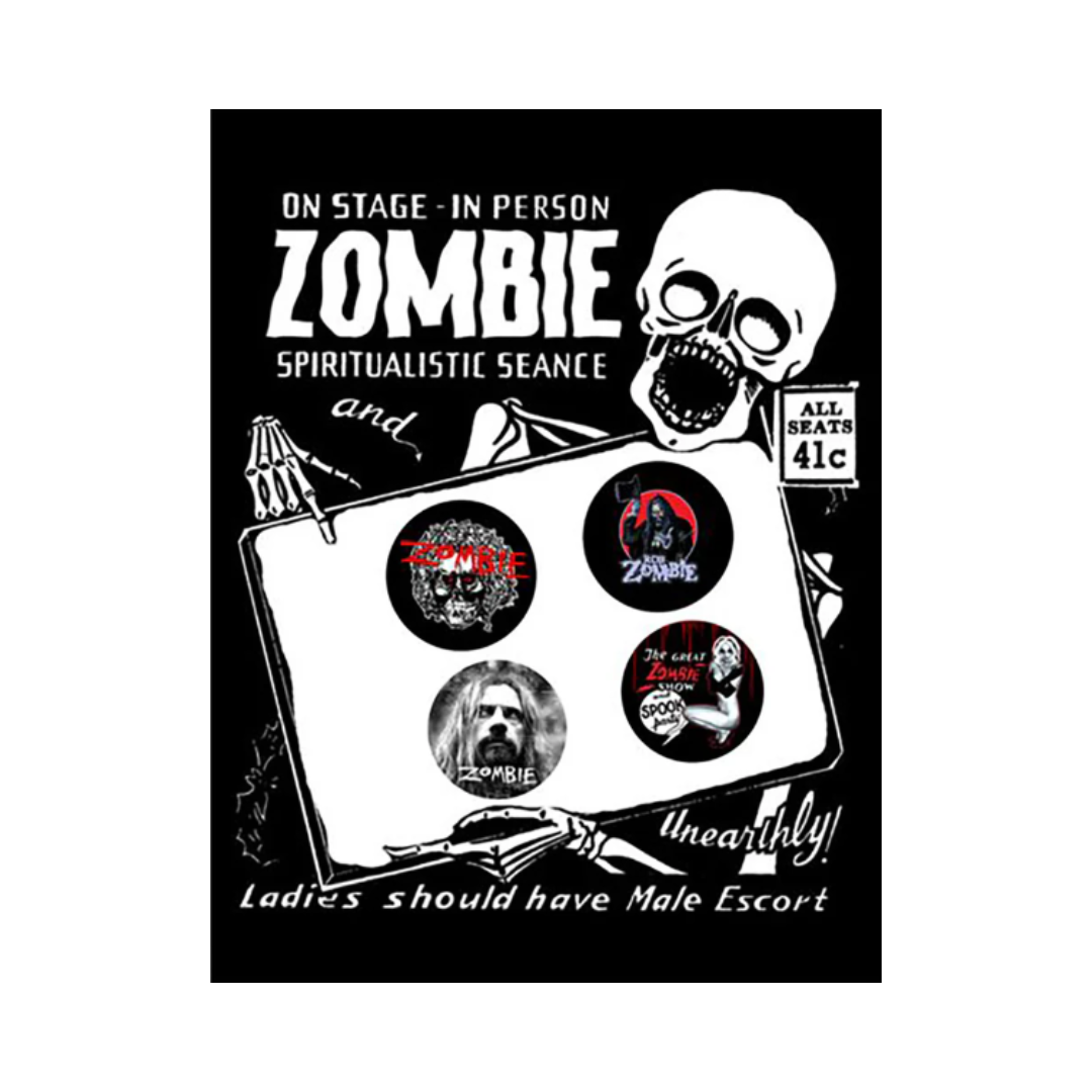 Rob Zombie 4 Pc. Button Set