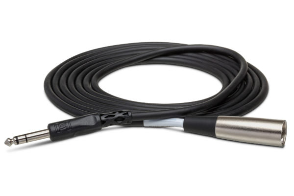 Hosa Balanced Interconnect Cable 1/4" TRS to XLR3M (3-foot)