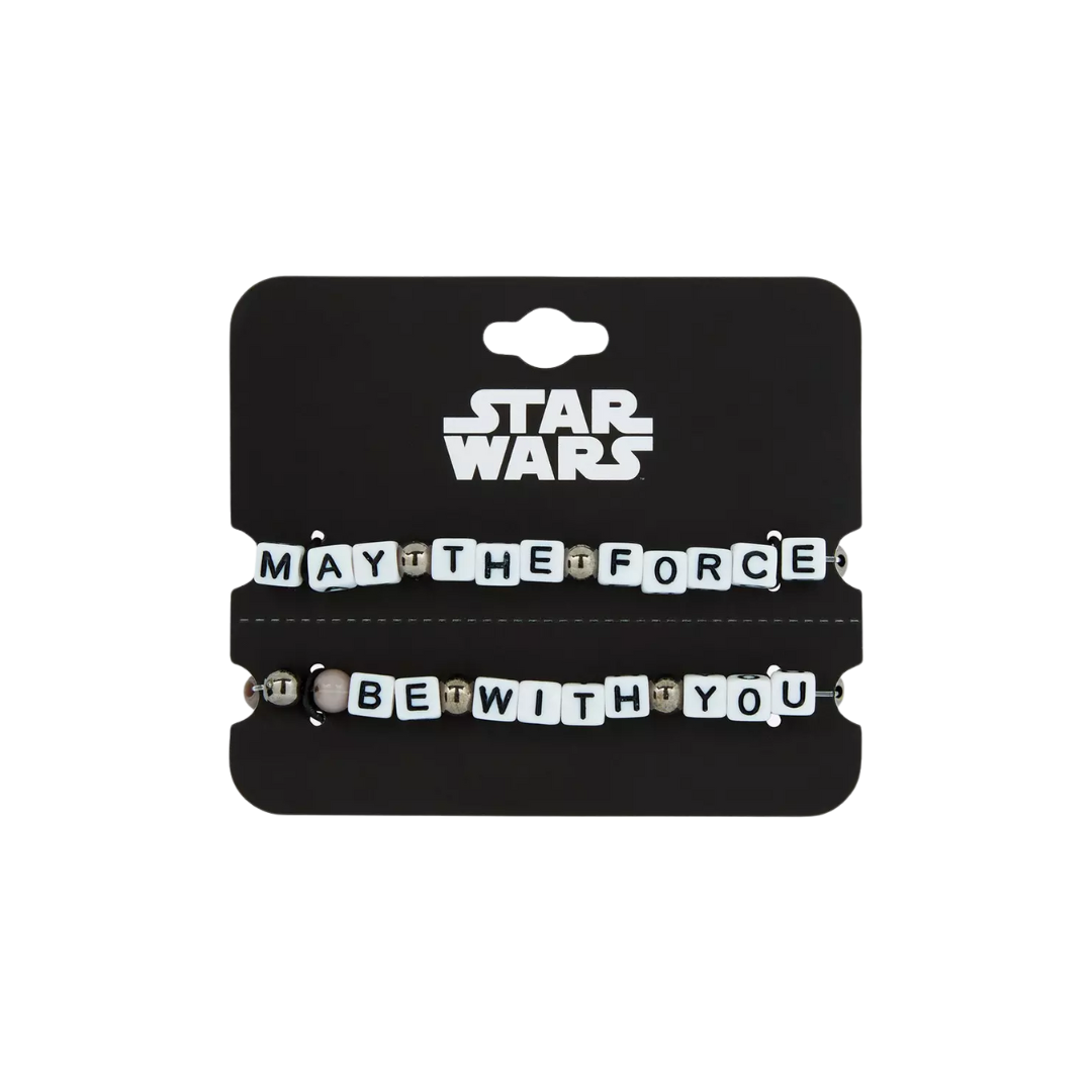 Star Wars May The Force Be With You Bracelet Set