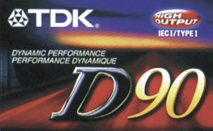 New TDK D90 Dynamic Performance Cassette Tape