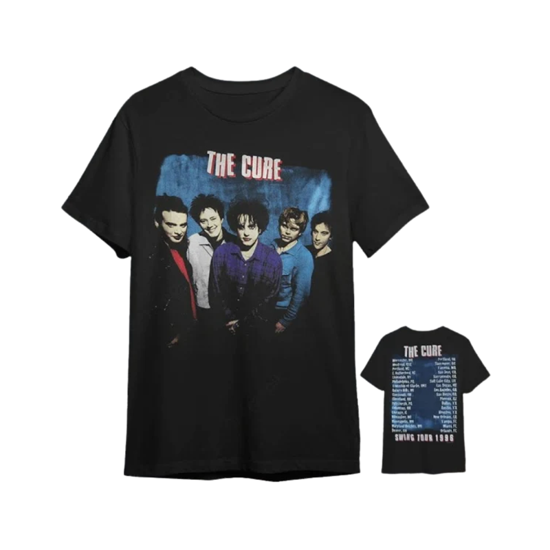 The Cure Swing Tour 1996 Two-Sided T-Shirt – NH Vintage Vinyl The Cure Swing Tour 1996 Two-Sided T-Shirt – NH Vintage Vinyl