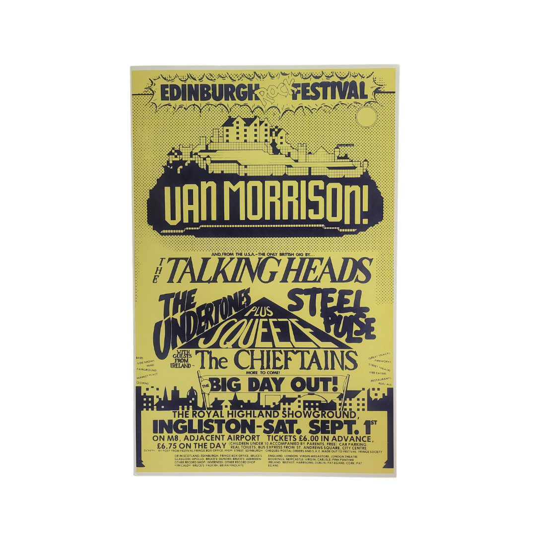 Van Morrison Edinburgh Festival Poster