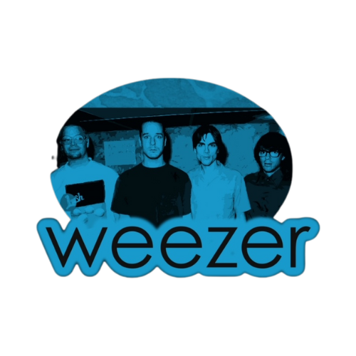 Weezer Blue Band Logo Sticker