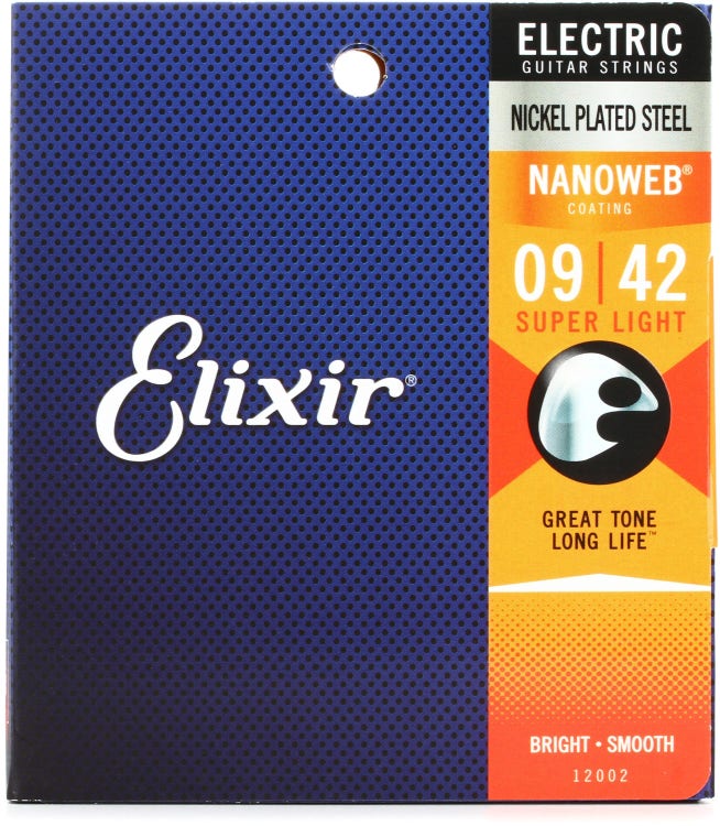 Elixir Nickel Plated Custom Light Electric Strings 9-46