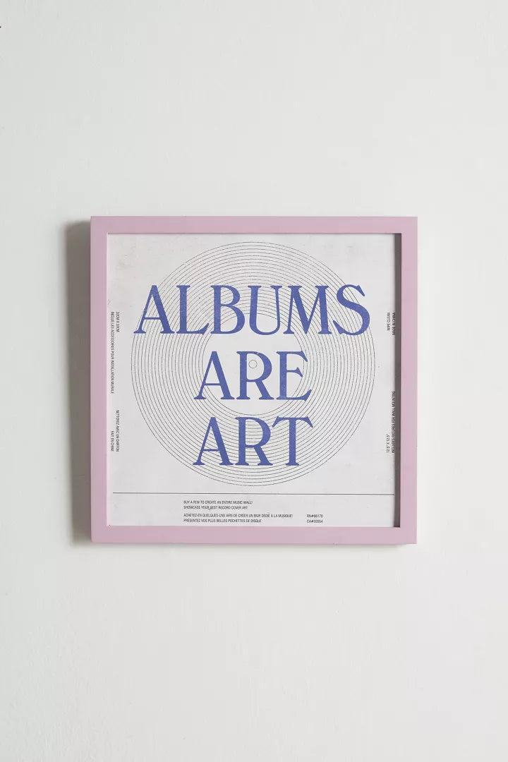 12" x 12" frame for album art pink