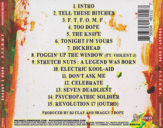 Shaggy 2 Dope : F.T.F.O.M.F. (CD, Album)