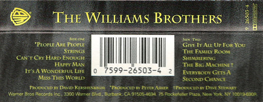 The Williams Brothers : The Williams Brothers (Cass, Album, SR,)