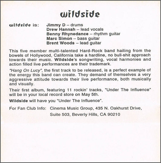 Wildside (2) : Wildside (Cass, Single, Promo)