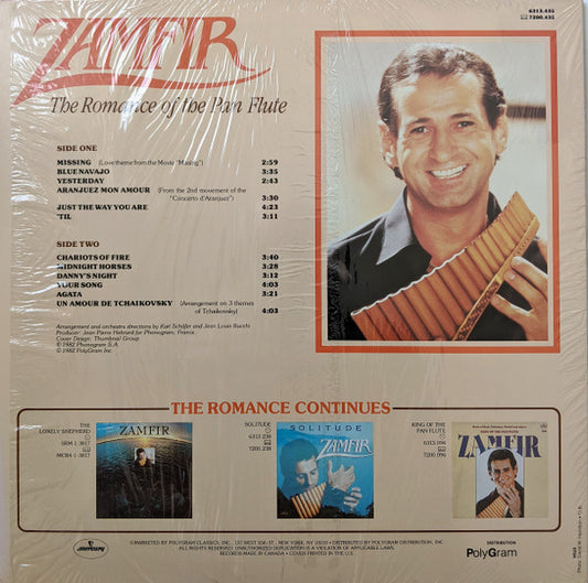 Gheorghe Zamfir : Romance Of The Pan Flute (LP, Album)