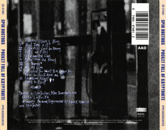 Spin Doctors : Pocket Full Of Kryptonite (CD, Album, RP)