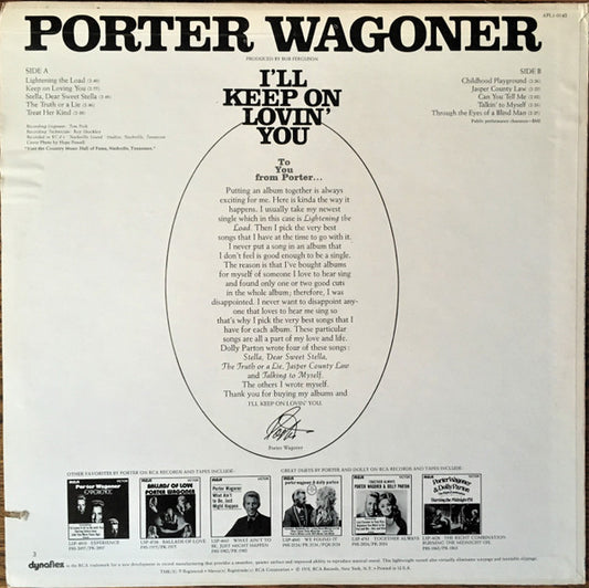 Porter Wagoner : I'll Keep On Lovin' You (LP, Album, Hol)