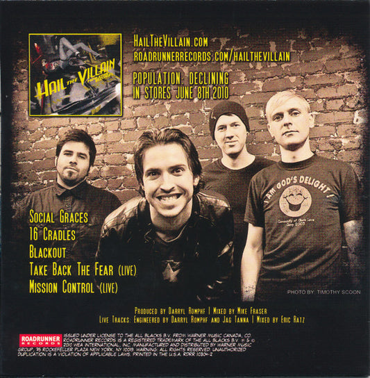Hail The Villain : Maintain Radio Silence (CD, EP, Promo)