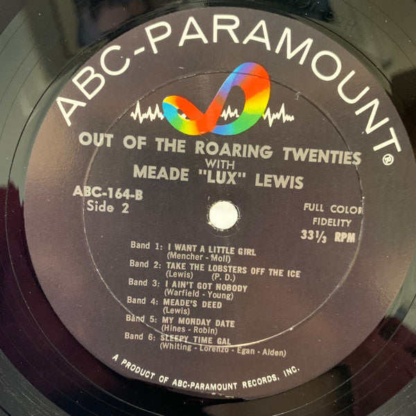 Meade Lux Lewis* : Out Of The Roaring Twenties With Meade Lux Lewis (LP, Album, Mono)